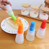 GIANXI Silicone Oil Brush Temperature Resistant Oil Bottle Baking Pancake  Barbecue Cooking Olive Oil BBQ Grilling Kitchen Gadget